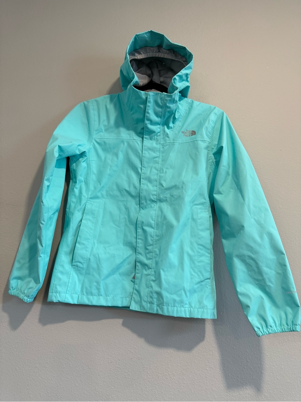 The North Face Girls Hooded Rain Jacket M 10-12